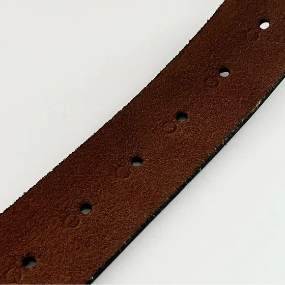 Tooled Leather Belt Brown Western Cowgirl Cowboy Size 32 - Picture 8 of 8